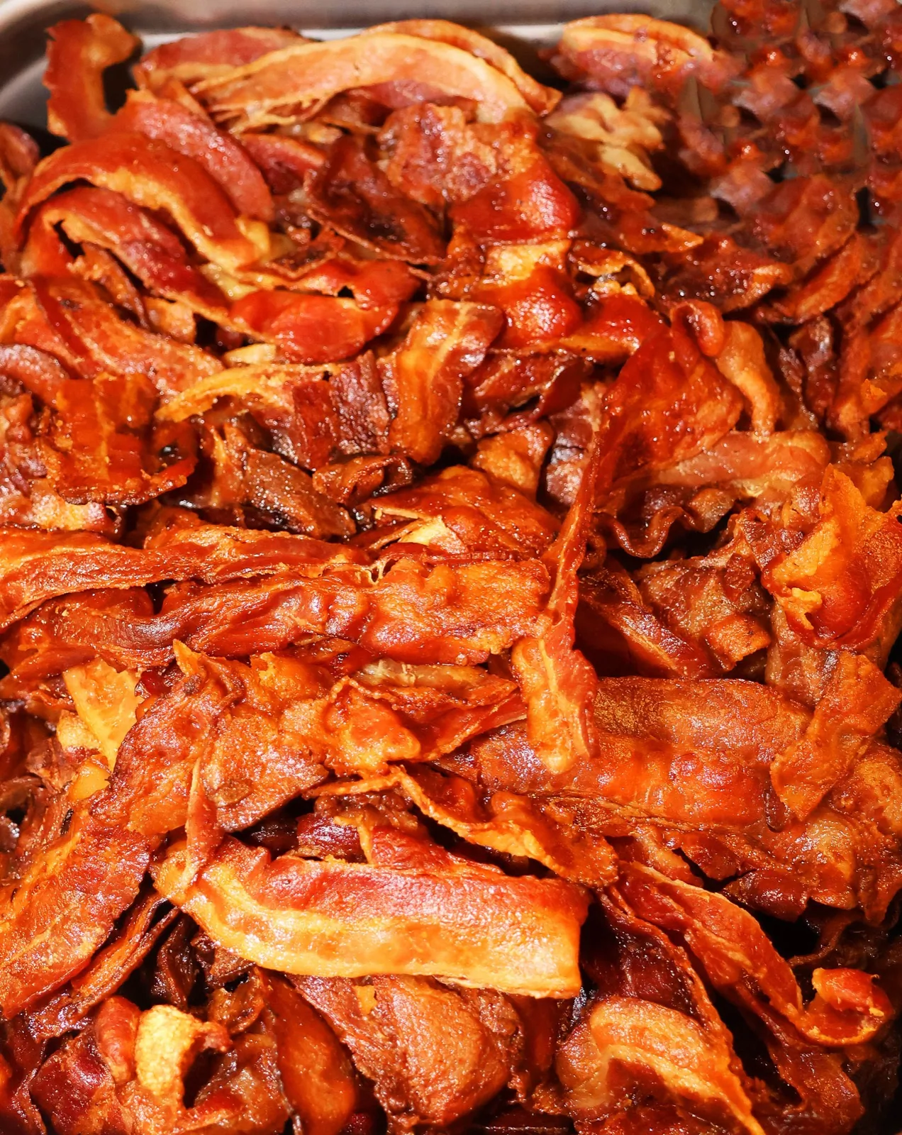 Crispy bacon on the Sunday brunch buffet at The Venue Clermont